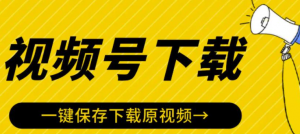 视频号视频下载软件神器：一键保存下载原视频-暗冰资源网